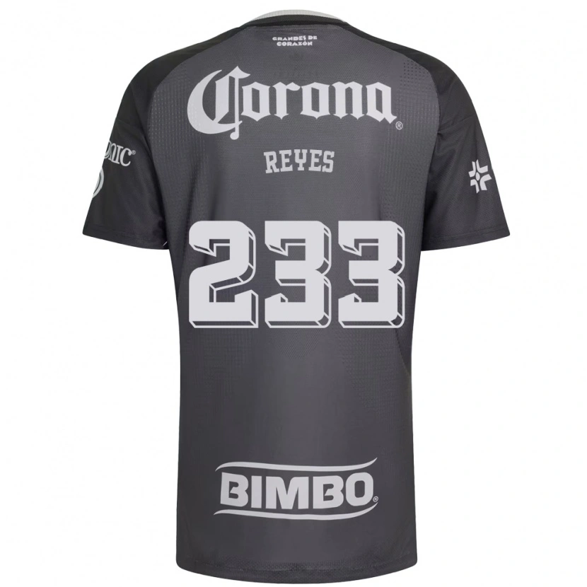 Danxen Enfant Maillot Andrés Reyes #233 Gris Blanc Noir Tenues Extérieur 2026/27 T-Shirt