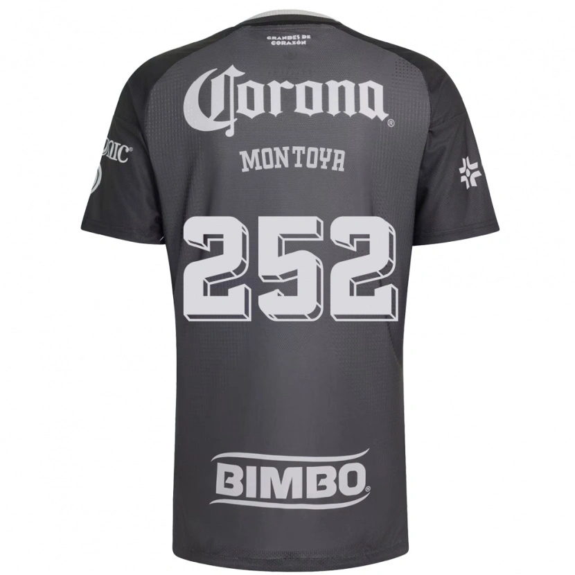 Danxen Enfant Maillot Diego Montoya #252 Gris Blanc Noir Tenues Extérieur 2026/27 T-Shirt