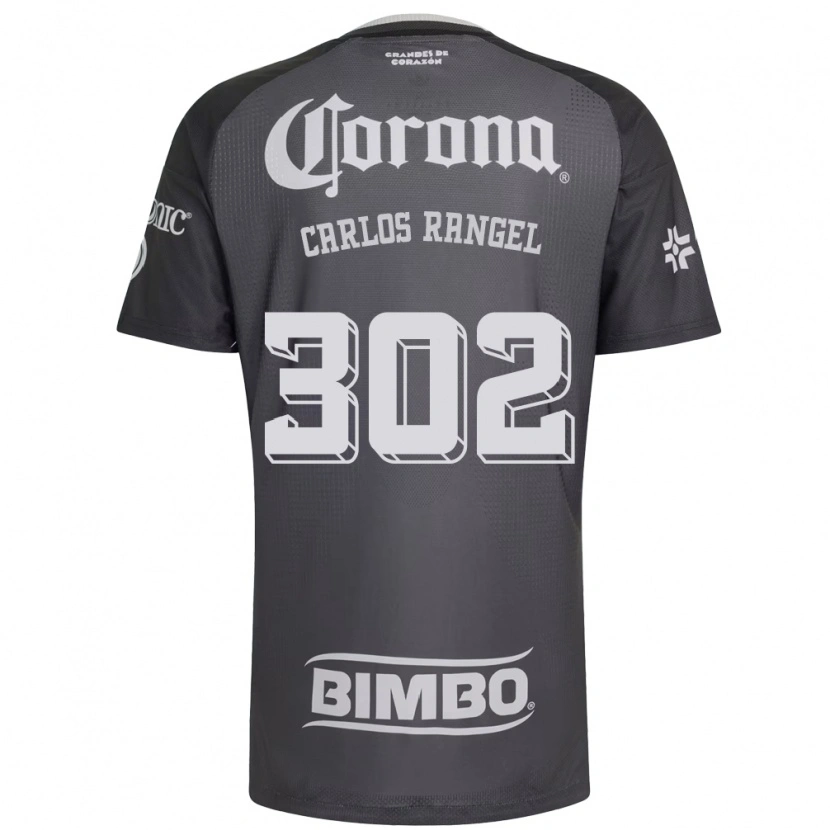 Danxen Enfant Maillot Juan Carlos Rangel #302 Gris Blanc Noir Tenues Extérieur 2026/27 T-Shirt