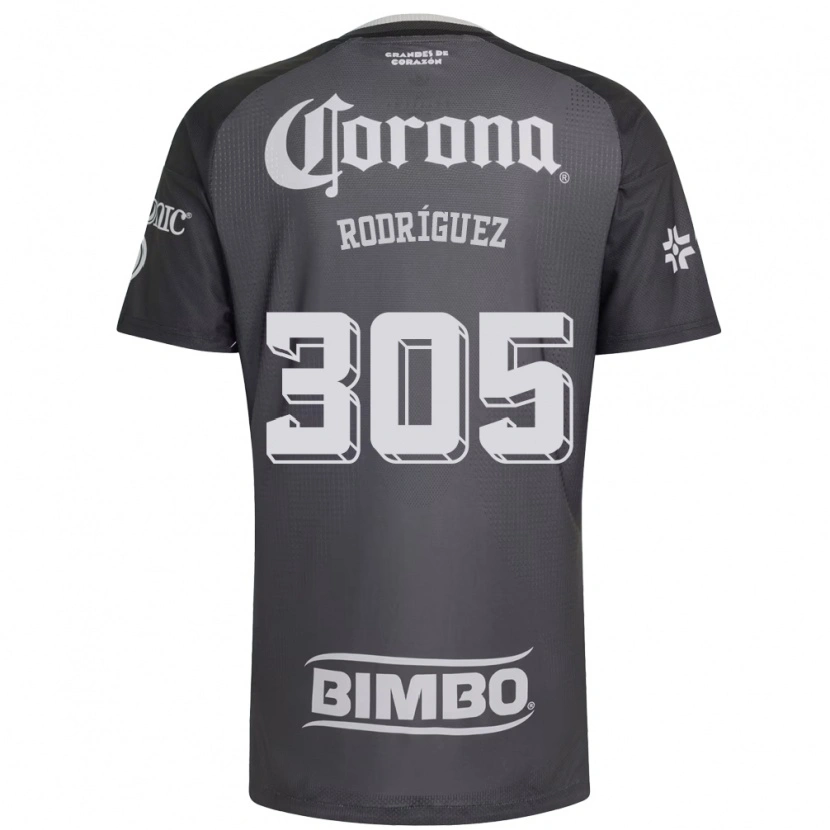 Danxen Enfant Maillot Bryan Rodríguez #305 Gris Blanc Noir Tenues Extérieur 2026/27 T-Shirt