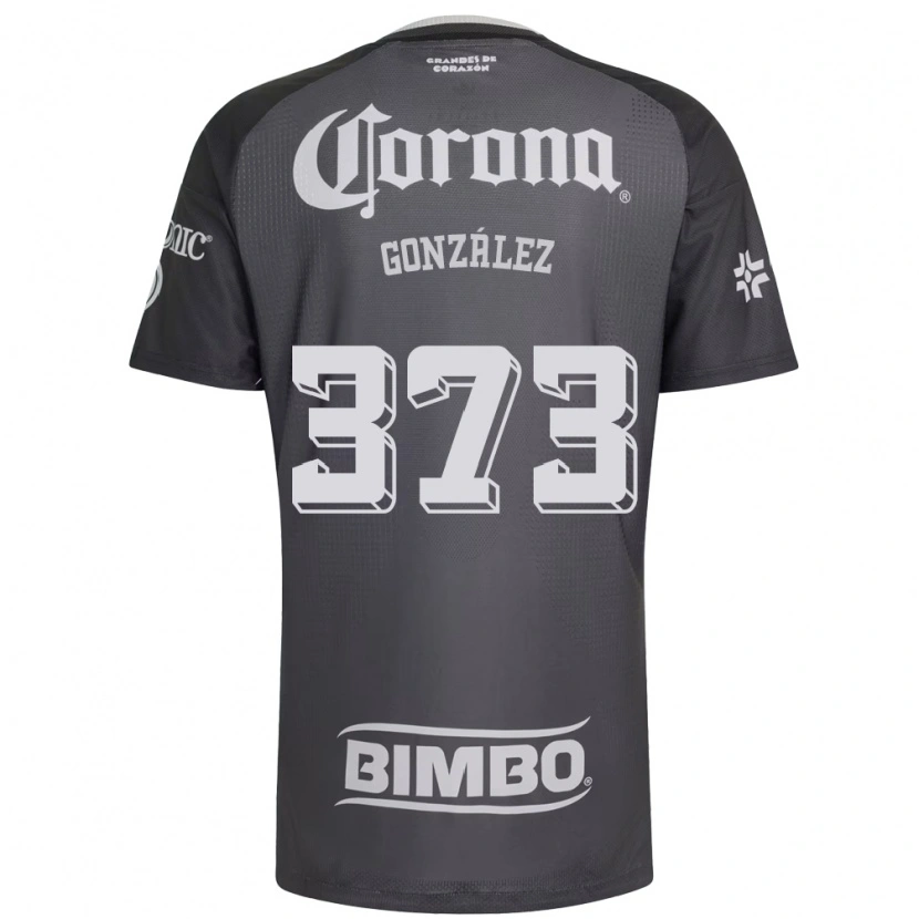 Danxen Enfant Maillot Jayden González #373 Gris Blanc Noir Tenues Extérieur 2026/27 T-Shirt