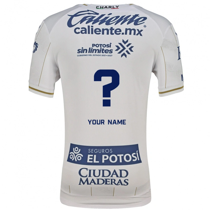 Danxen Enfant Maillot Votre Nom #0 Blanc Bleu Tenues Extérieur 2026/27 T-Shirt