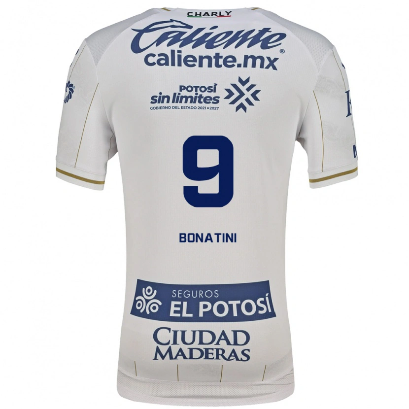Danxen Enfant Maillot Leo Bonatini #9 Blanc Bleu Tenues Extérieur 2026/27 T-Shirt