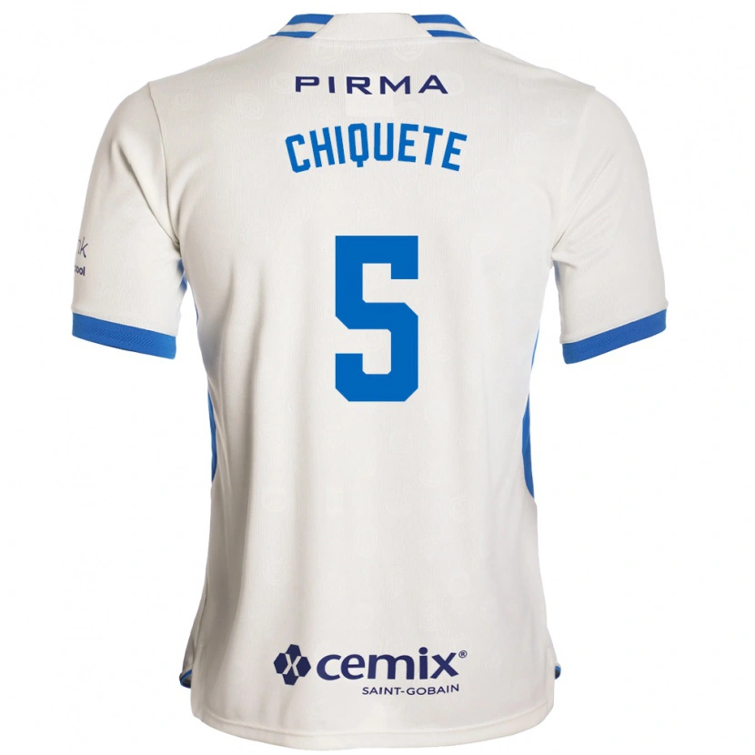 Danxen Enfant Maillot Jesús Orozco Chiquete #5 Blanc Bleu Rouge Tenues Extérieur 2026/27 T-Shirt