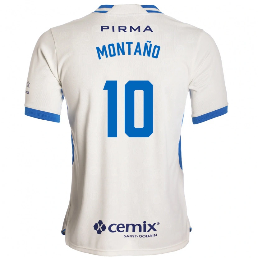 Danxen Enfant Maillot Andrés Montaño #10 Blanc Bleu Rouge Tenues Extérieur 2026/27 T-Shirt