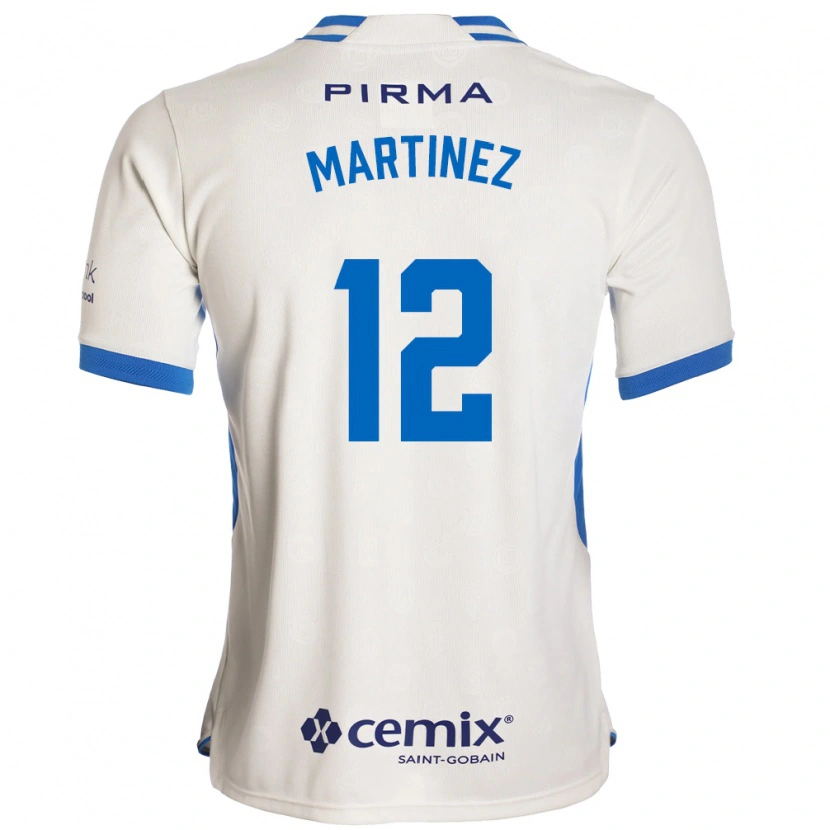 Danxen Enfant Maillot Jose Joaquin Martinez #12 Blanc Bleu Rouge Tenues Extérieur 2026/27 T-Shirt