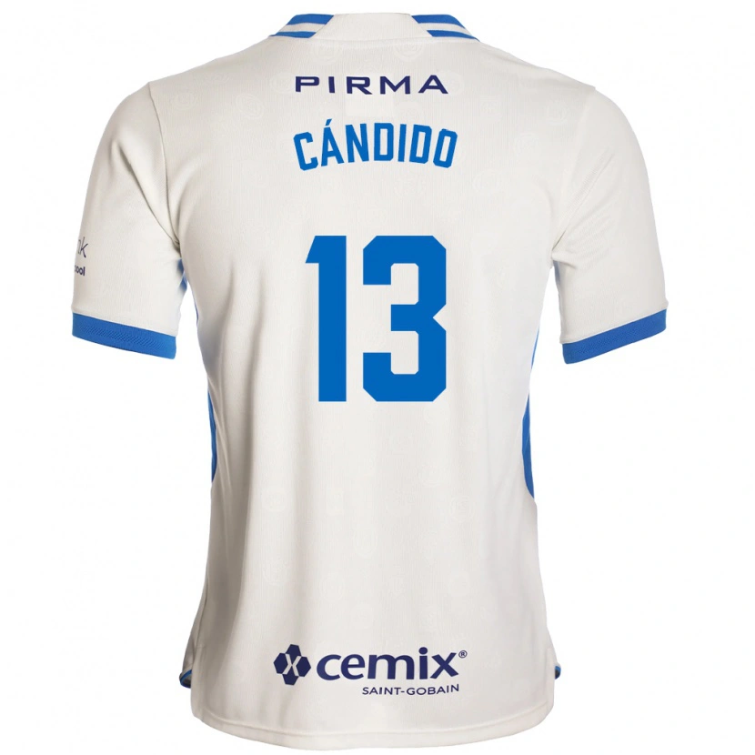 Danxen Enfant Maillot Camilo Cándido #13 Blanc Bleu Rouge Tenues Extérieur 2026/27 T-Shirt