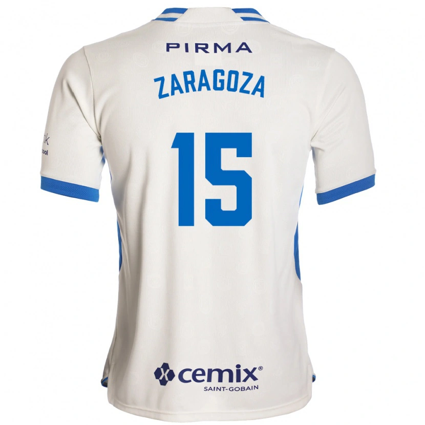 Danxen Enfant Maillot Nancy Zaragoza #15 Blanc Bleu Rouge Tenues Extérieur 2026/27 T-Shirt
