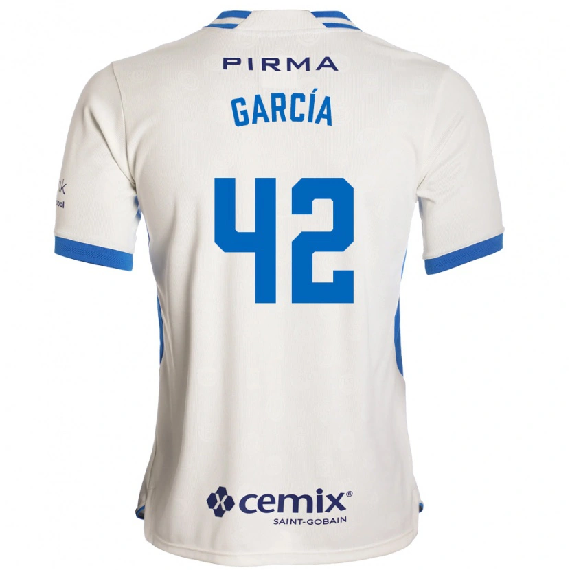 Danxen Enfant Maillot Jorge García #42 Blanc Bleu Rouge Tenues Extérieur 2026/27 T-Shirt