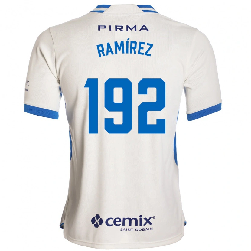 Danxen Enfant Maillot Nicolás Ramírez #192 Blanc Bleu Rouge Tenues Extérieur 2026/27 T-Shirt