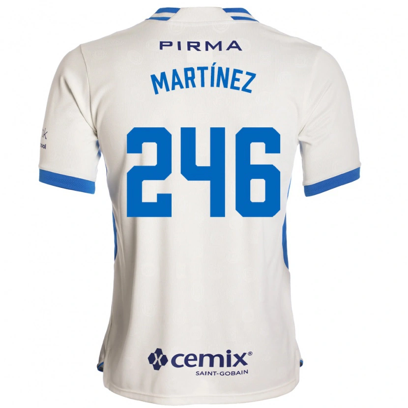 Danxen Enfant Maillot Rey Martínez #246 Blanc Bleu Rouge Tenues Extérieur 2026/27 T-Shirt