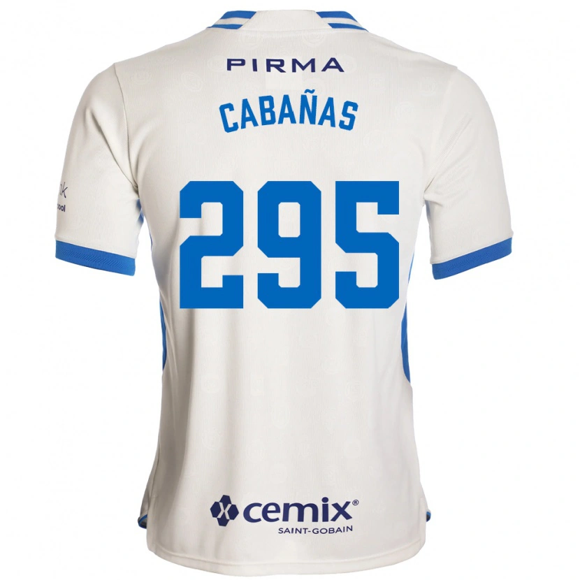 Danxen Enfant Maillot Diego Cabañas #295 Blanc Bleu Rouge Tenues Extérieur 2026/27 T-Shirt