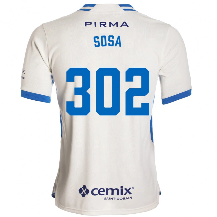 Danxen Enfant Maillot Dustyn Sosa #302 Blanc Bleu Rouge Tenues Extérieur 2026/27 T-Shirt