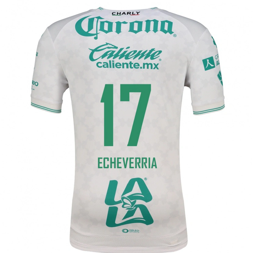 Danxen Enfant Maillot Emmanuel Echeverría #17 Vert Clair Blanc Tenues Extérieur 2026/27 T-Shirt