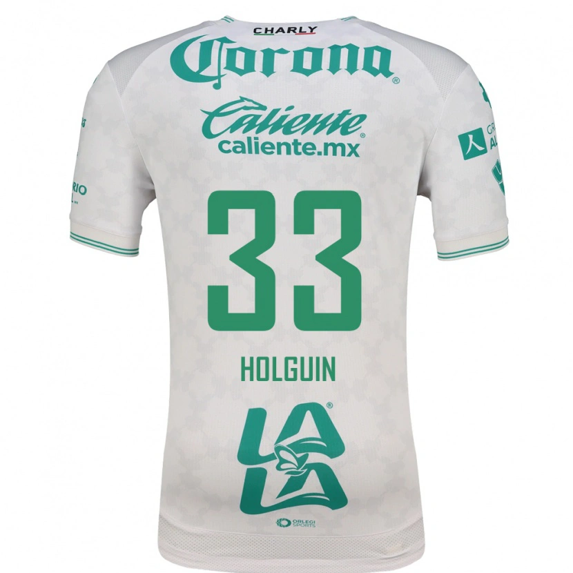 Danxen Enfant Maillot Héctor Holguín #33 Vert Clair Blanc Tenues Extérieur 2026/27 T-Shirt