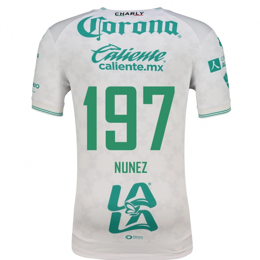 Danxen Enfant Maillot Kevin Núñez #197 Vert Clair Blanc Tenues Extérieur 2026/27 T-Shirt