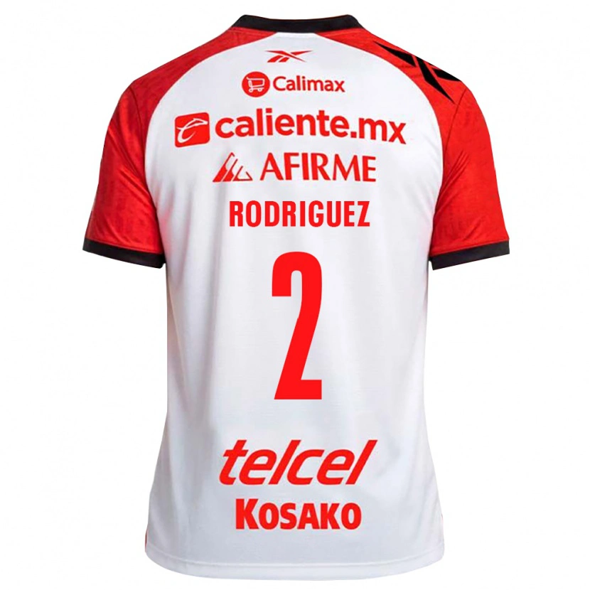 Danxen Enfant Maillot Antonio Rodríguez #2 Rouge Blanc Noir Tenues Extérieur 2026/27 T-Shirt