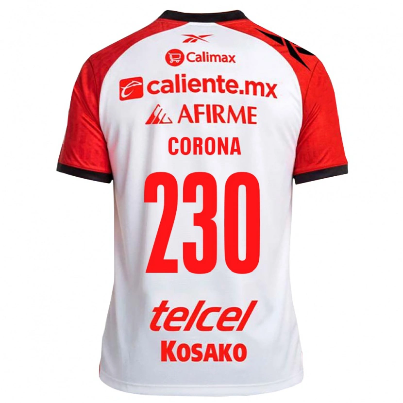 Danxen Enfant Maillot José Corona #230 Rouge Blanc Noir Tenues Extérieur 2026/27 T-Shirt