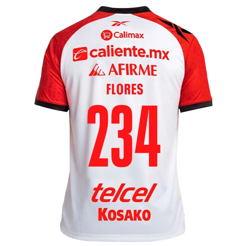 Danxen Enfant Maillot Arath Flores #234 Rouge Blanc Noir Tenues Extérieur 2026/27 T-Shirt