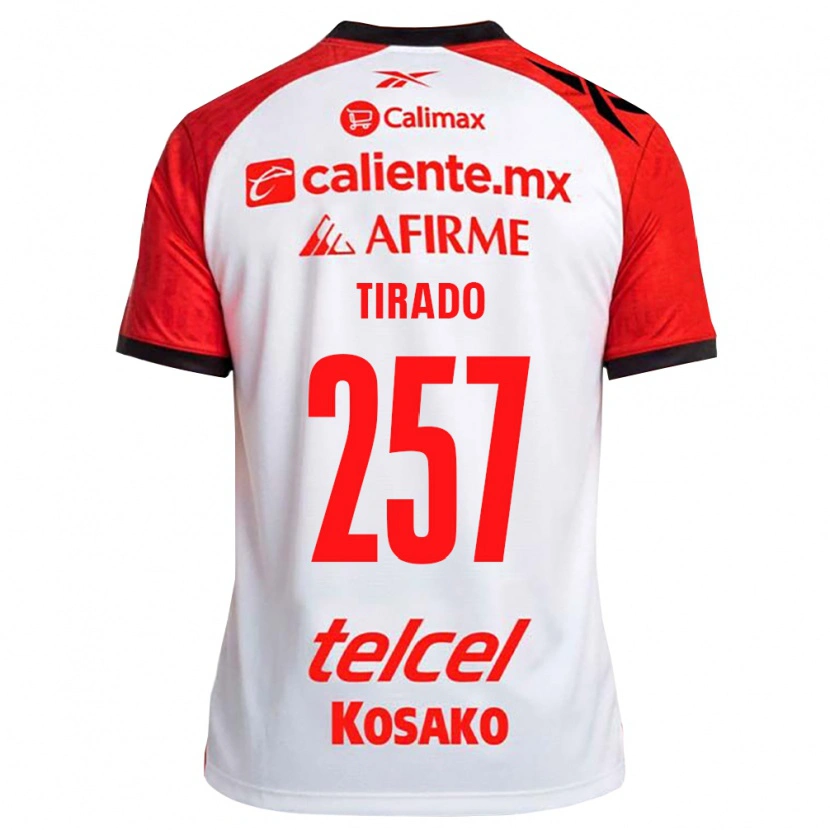 Danxen Enfant Maillot Daniel Tirado #257 Rouge Blanc Noir Tenues Extérieur 2026/27 T-Shirt