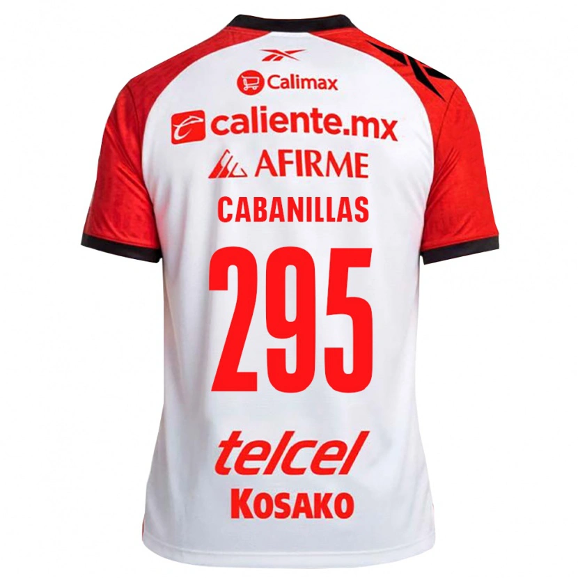 Danxen Enfant Maillot Osvaldo Cabanillas #295 Rouge Blanc Noir Tenues Extérieur 2026/27 T-Shirt