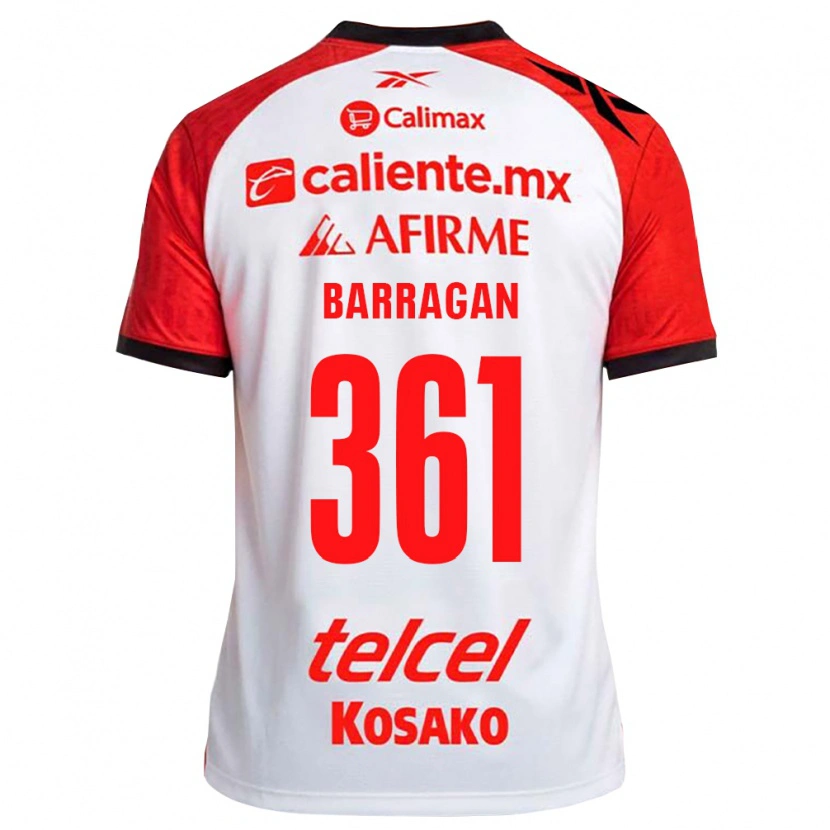 Danxen Enfant Maillot Jesús Barragán #361 Rouge Blanc Noir Tenues Extérieur 2026/27 T-Shirt