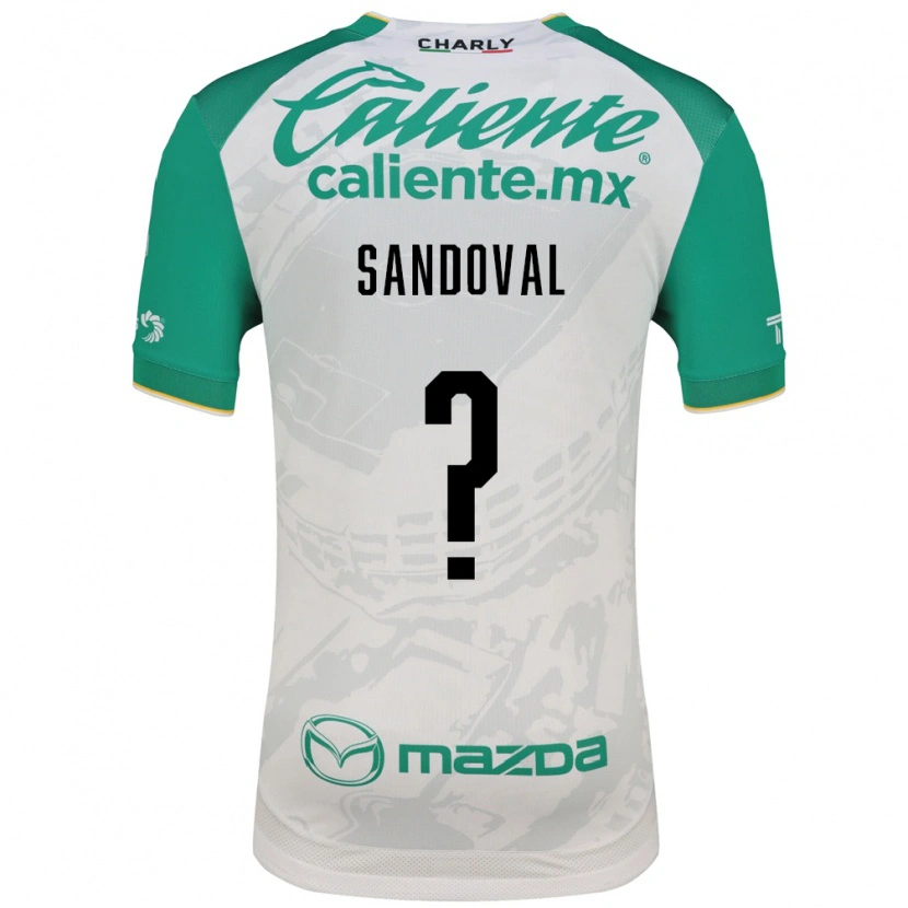 Danxen Enfant Maillot Axel Sandoval #0 Vert Clair Blanc Tenues Extérieur 2026/27 T-Shirt