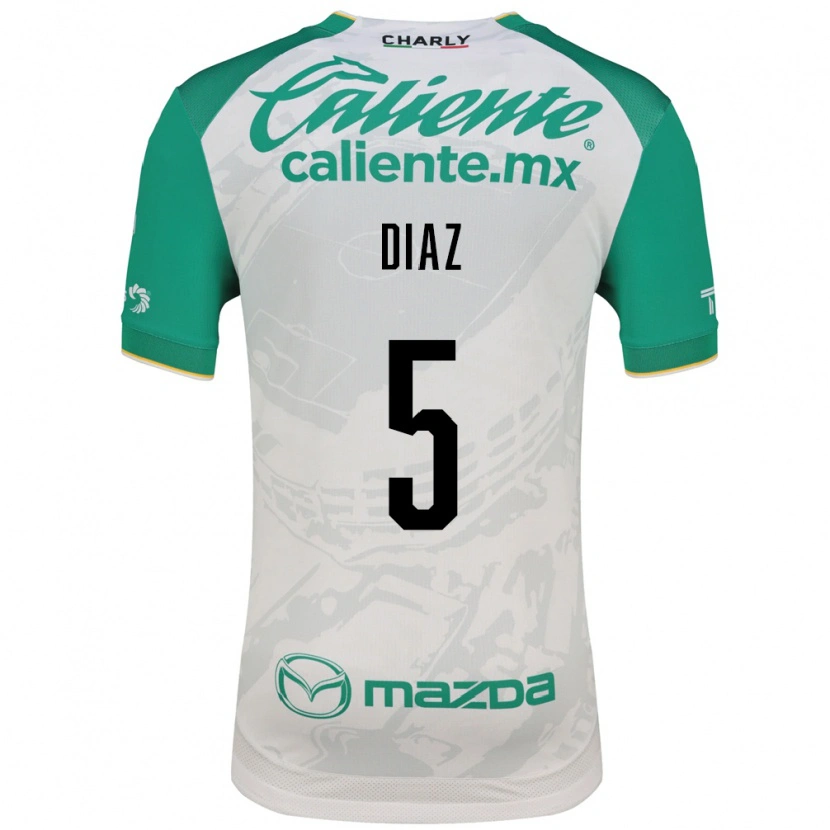 Danxen Enfant Maillot Brenda Díaz #5 Vert Clair Blanc Tenues Extérieur 2026/27 T-Shirt