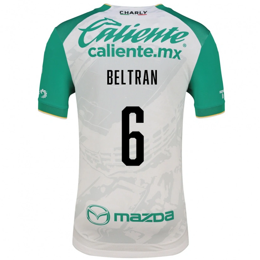 Danxen Enfant Maillot Fernando Beltrán #6 Vert Clair Blanc Tenues Extérieur 2026/27 T-Shirt