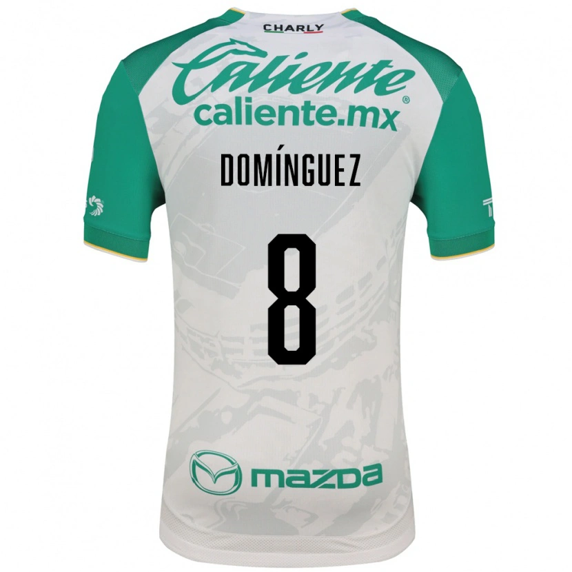 Danxen Enfant Maillot Juan Domínguez #8 Vert Clair Blanc Tenues Extérieur 2026/27 T-Shirt