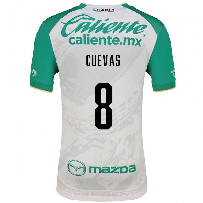 Danxen Enfant Maillot Lucero Cuevas #8 Vert Clair Blanc Tenues Extérieur 2026/27 T-Shirt