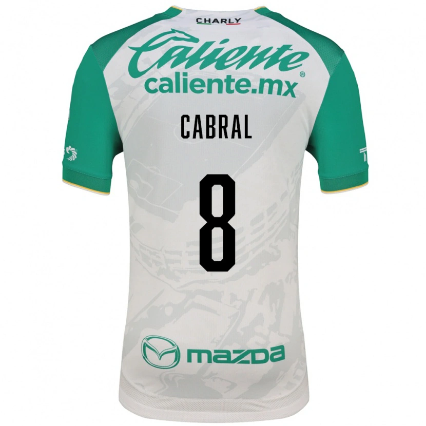 Danxen Enfant Maillot Luciano Cabral #8 Vert Clair Blanc Tenues Extérieur 2026/27 T-Shirt