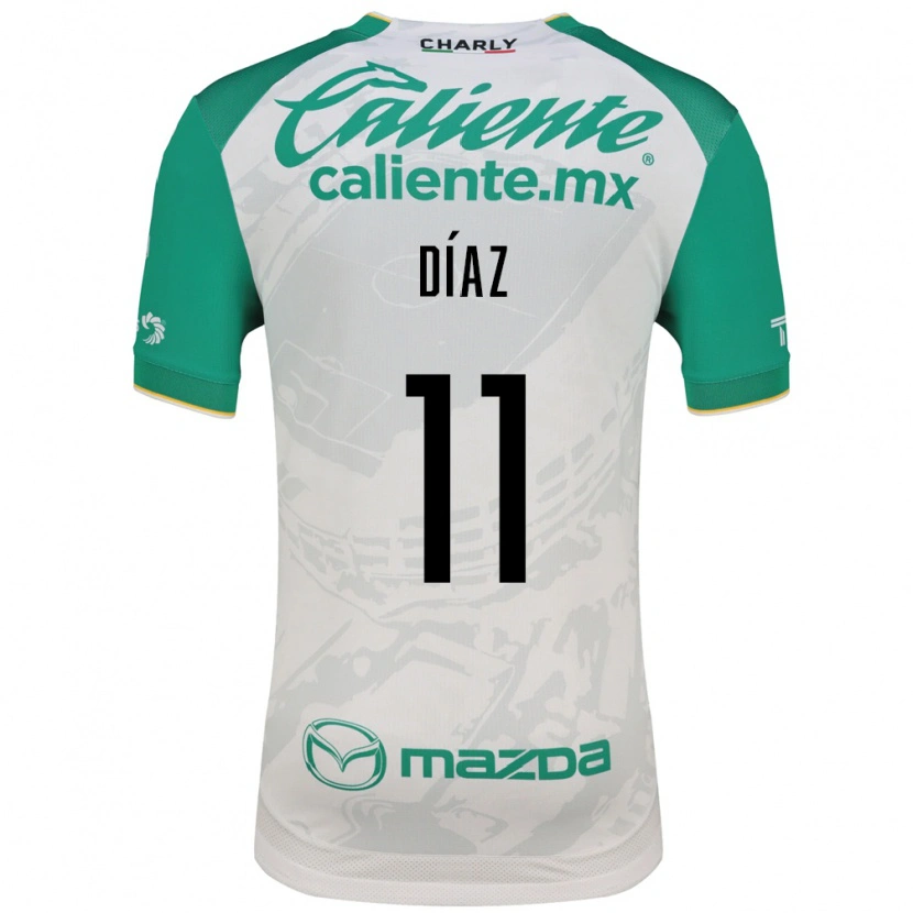 Danxen Enfant Maillot Ismael Díaz #11 Vert Clair Blanc Tenues Extérieur 2026/27 T-Shirt