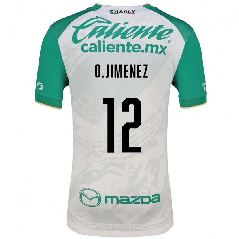 Danxen Enfant Maillot Oscar Jimenez #12 Vert Clair Blanc Tenues Extérieur 2026/27 T-Shirt