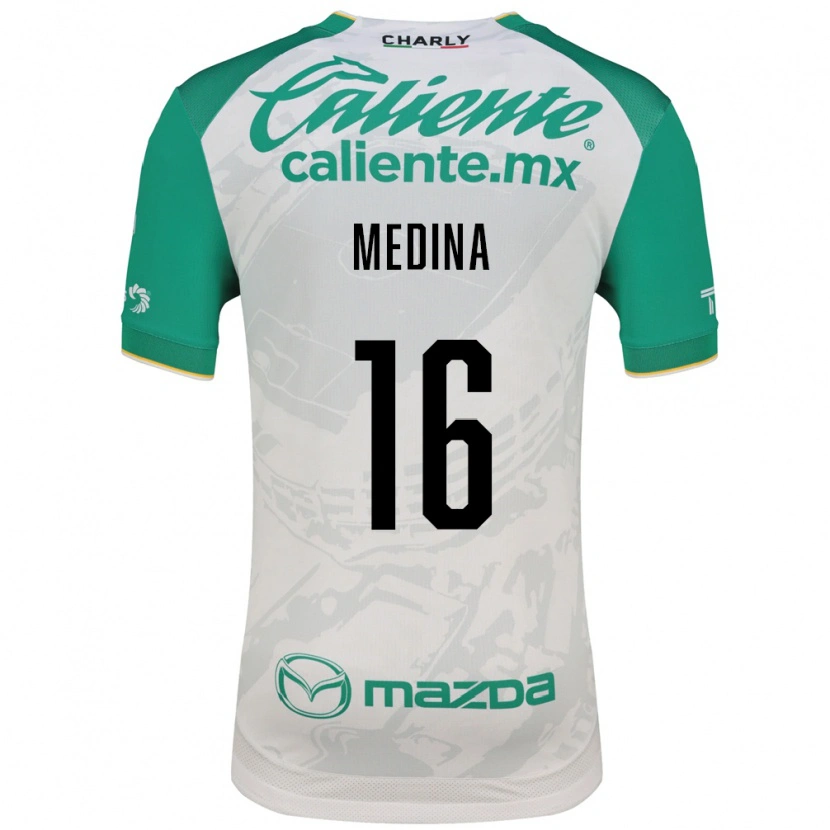 Danxen Enfant Maillot Alan Medina #16 Vert Clair Blanc Tenues Extérieur 2026/27 T-Shirt