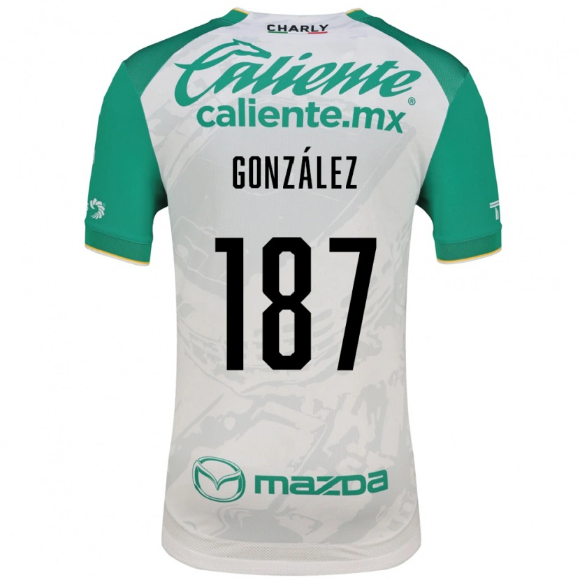 Danxen Enfant Maillot Milán González #187 Vert Clair Blanc Tenues Extérieur 2026/27 T-Shirt