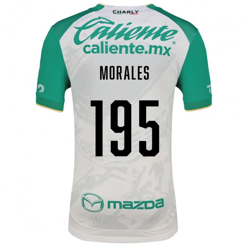 Danxen Enfant Maillot Daniel Morales #195 Vert Clair Blanc Tenues Extérieur 2026/27 T-Shirt