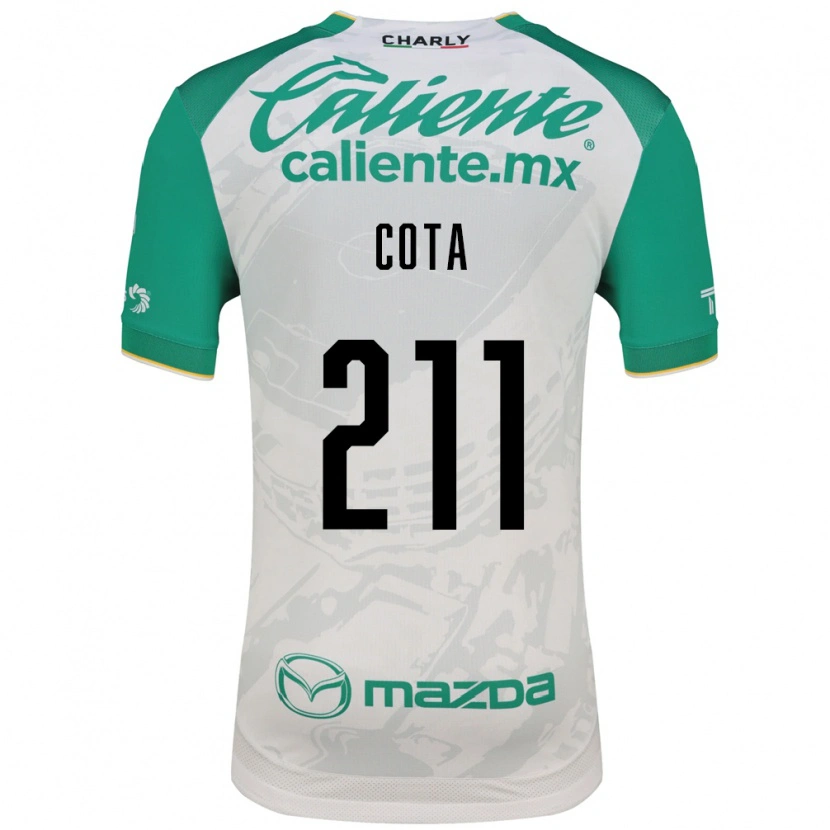 Danxen Enfant Maillot Luis Cota #211 Vert Clair Blanc Tenues Extérieur 2026/27 T-Shirt