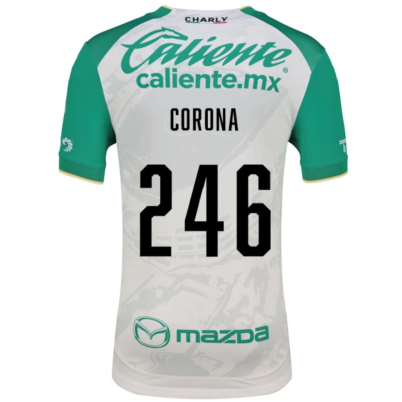 Danxen Enfant Maillot Michael Corona #246 Vert Clair Blanc Tenues Extérieur 2026/27 T-Shirt