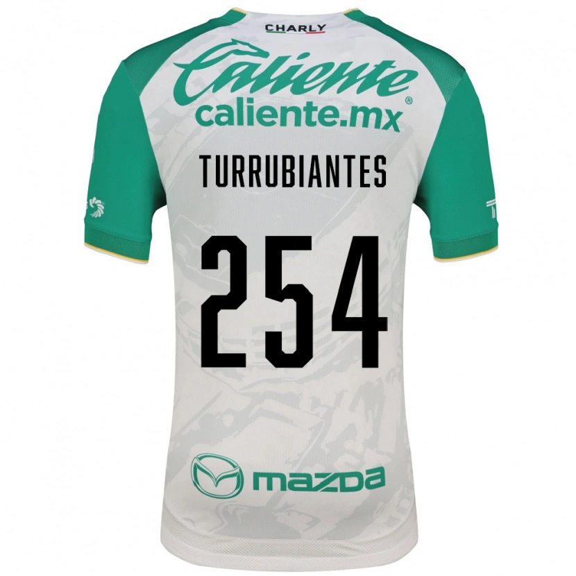 Danxen Enfant Maillot Abdon Turrubiates #254 Vert Clair Blanc Tenues Extérieur 2026/27 T-Shirt