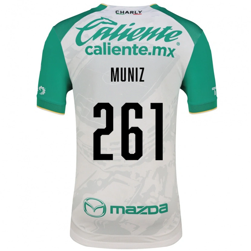 Danxen Enfant Maillot César Muñiz #261 Vert Clair Blanc Tenues Extérieur 2026/27 T-Shirt