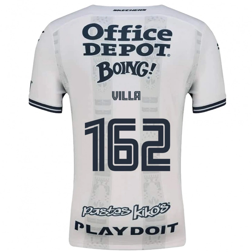 Danxen Enfant Maillot Adrián Villa #162 Rouge Blanc Noir Tenues Extérieur 2026/27 T-Shirt