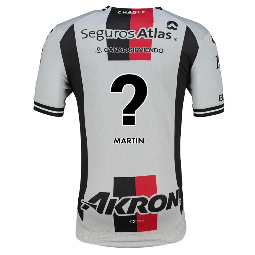 Danxen Enfant Maillot Juan Martín #0 Blanc Rouge Noir Tenues Extérieur 2026/27 T-Shirt