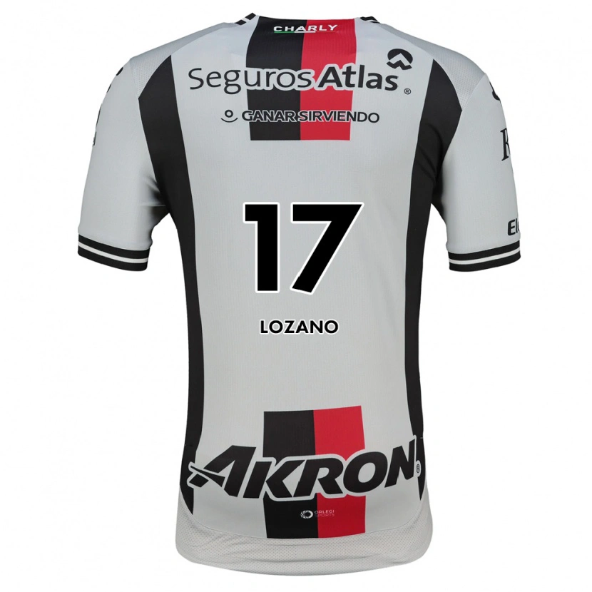 Danxen Enfant Maillot Rivaldo Lozano #17 Blanc Rouge Noir Tenues Extérieur 2026/27 T-Shirt