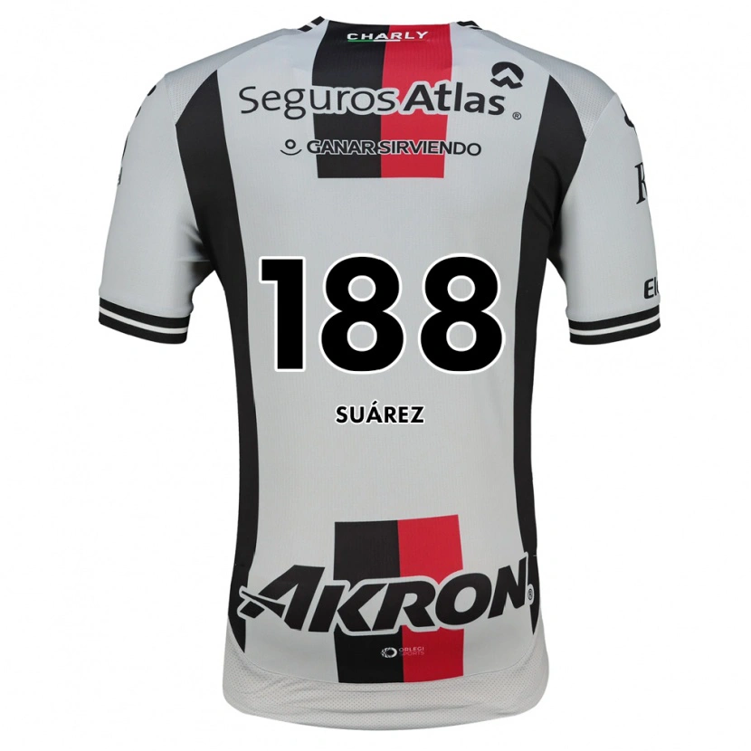 Danxen Enfant Maillot Luis Suárez #188 Blanc Rouge Noir Tenues Extérieur 2026/27 T-Shirt