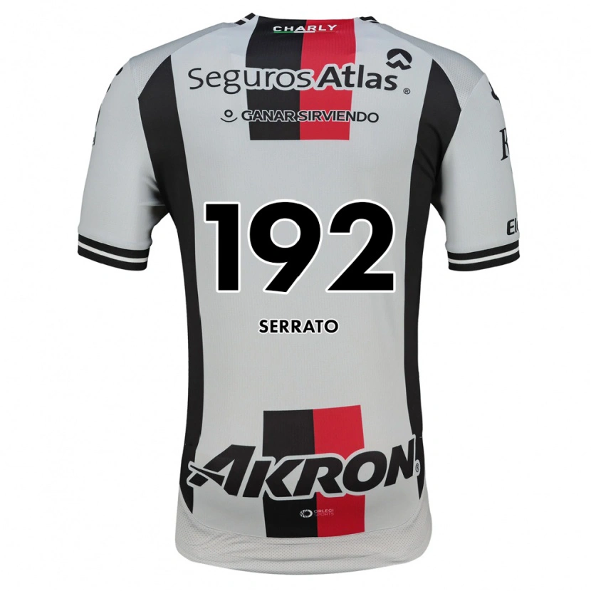 Danxen Enfant Maillot Jesús Serrato #192 Blanc Rouge Noir Tenues Extérieur 2026/27 T-Shirt