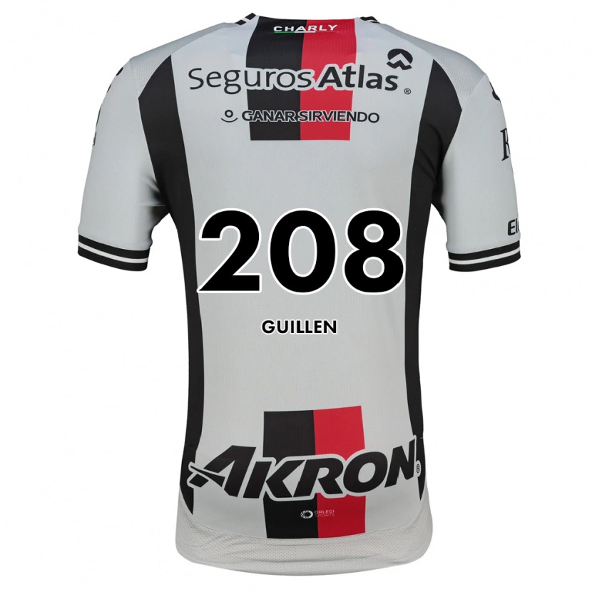 Danxen Enfant Maillot Jesús Guillén #208 Blanc Rouge Noir Tenues Extérieur 2026/27 T-Shirt