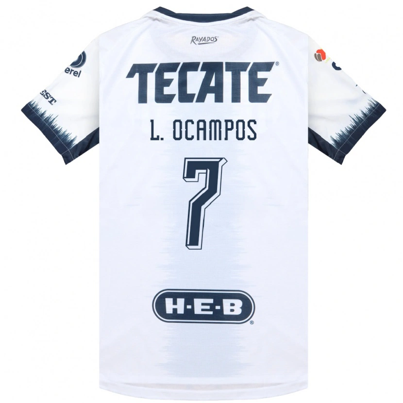 Danxen Enfant Maillot Lucas Ocampos #7 Blanc Bleu Encre Rouge Tenues Extérieur 2026/27 T-Shirt