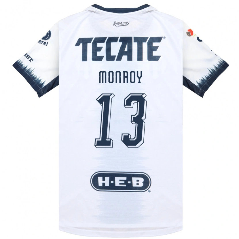 Danxen Enfant Maillot Paola Monroy #13 Blanc Bleu Encre Rouge Tenues Extérieur 2026/27 T-Shirt