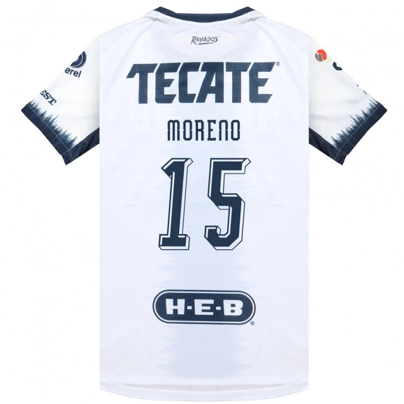 Danxen Enfant Maillot Hector Moreno #15 Blanc Bleu Encre Rouge Tenues Extérieur 2026/27 T-Shirt